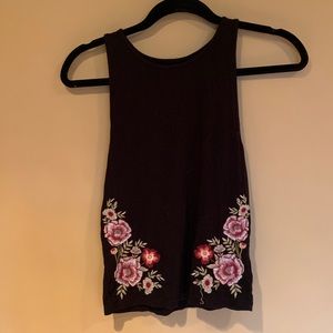 American Eagle Embroidered Tank Top